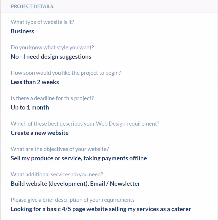 Example Brief