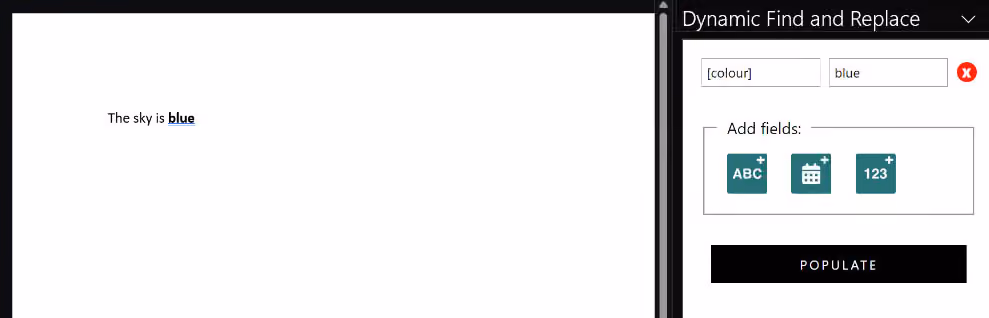 Find and Replace Screenshot