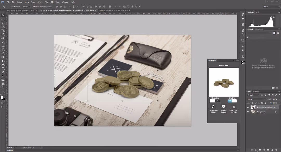 PixelSquid Photoshop Plugin
