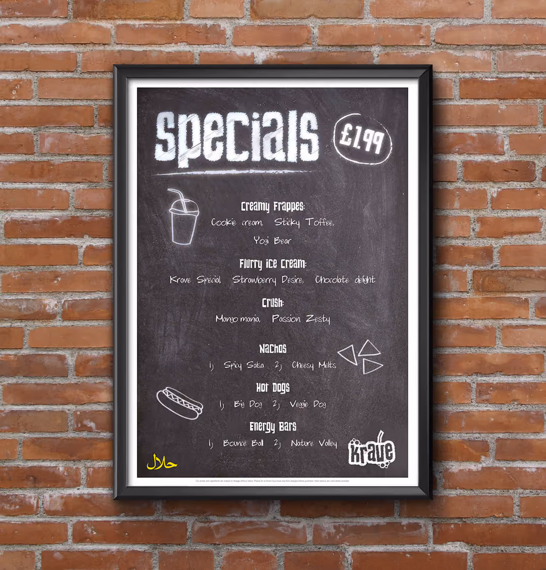 Krave poster design