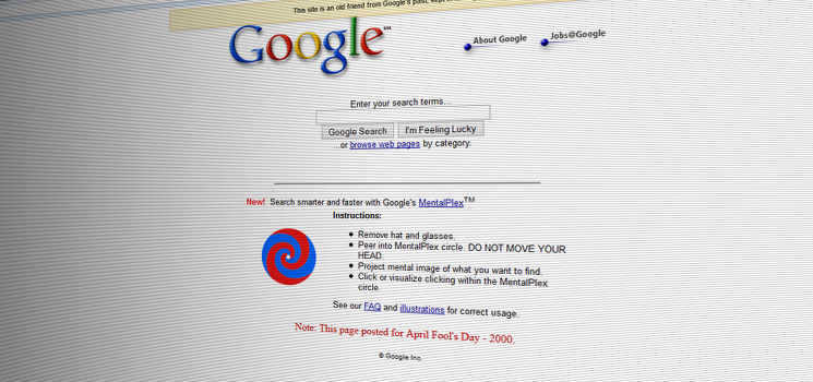 Google April Fools' MentalPlex
